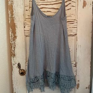 Grey lace cami top